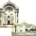 palacio y portico de la biblioteca